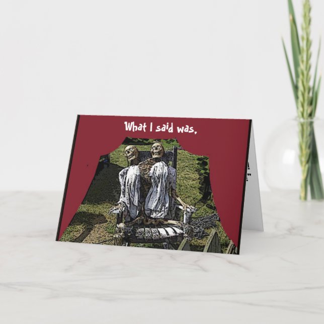Anniversary Humour Greeting Card (Front)