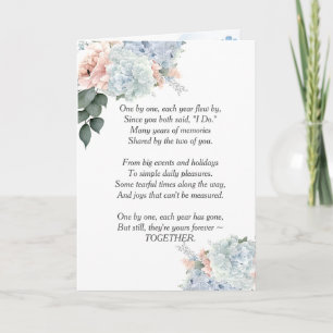 Anniversary Hydrangea Bouquet Card