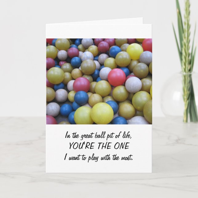 Anniversary-In the Fun Ball Pit Card (Front)