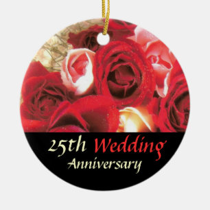 Anniversary Keepsake Ceramic Ornament