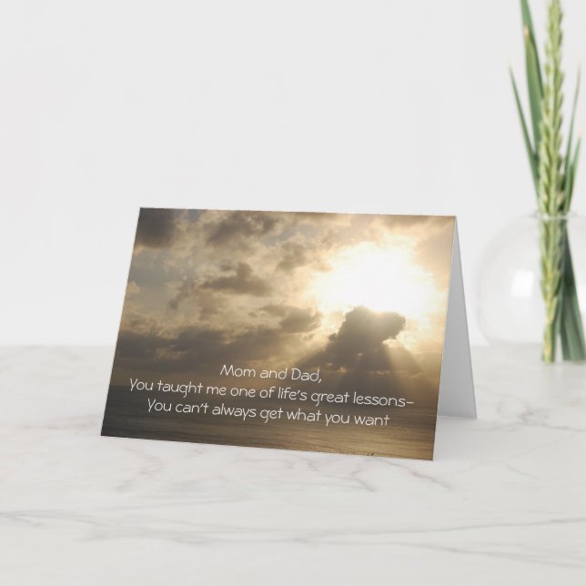 Anniversary -Mom and Dad,You taught me one of life Card (Front)
