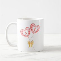 Anniversary mug - balloons with couple's initials