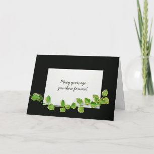 anniversary note with ivy card