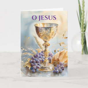 Anniversary of Priestly Ordination Chalice Host Card