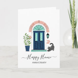 Anniversary on your new home real estate agent car card