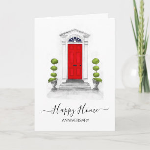 Anniversary on your new home real estate agent card