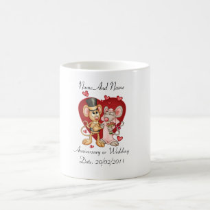 Anniversary or Wedding Mug Customizable