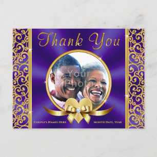 Anniversary OR Wedding Photo Thank You PostCards