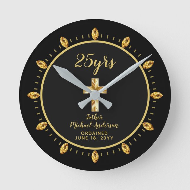 Anniversary Ordination Clock Commemorative - ANY (Front)