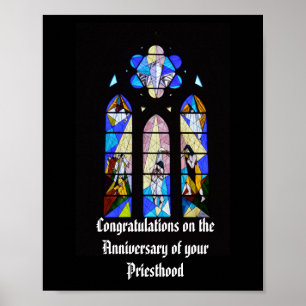 Anniversary Ordination Personalized Pastor Priest Poster