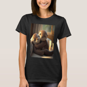 Anniversary Otter Present Sweet Huggable Otter T-Shirt