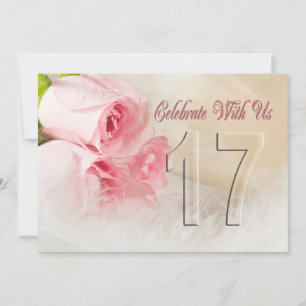 Anniversary party invitation for 17 years