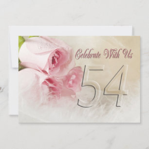 Anniversary party invitation for 54 years