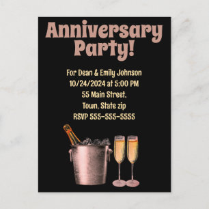 Anniversary party invitations