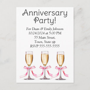 Anniversary party invitations