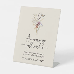 Anniversary Pedestal Sign