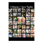 Anniversary Photo Collage 39 Pictures Custom Black
