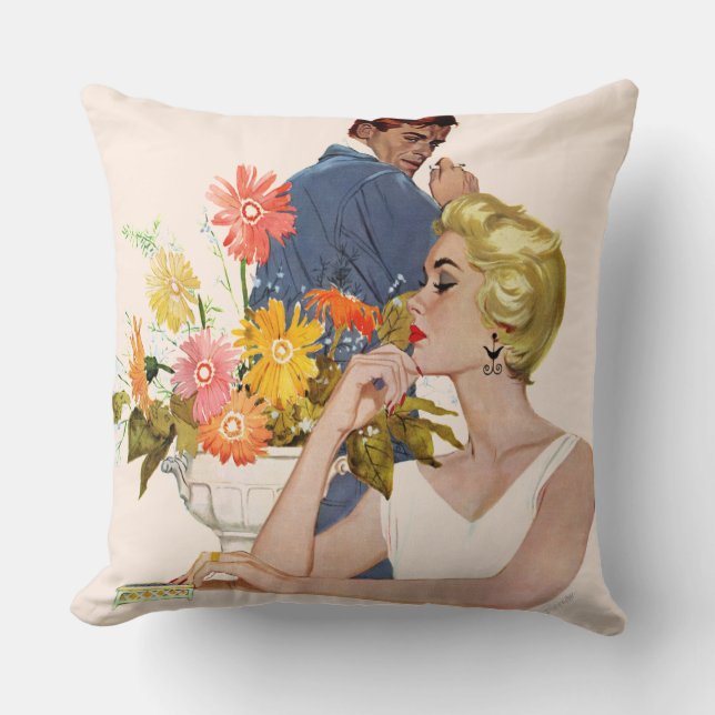 Anniversary Quarrel Throw Pillow (Front)