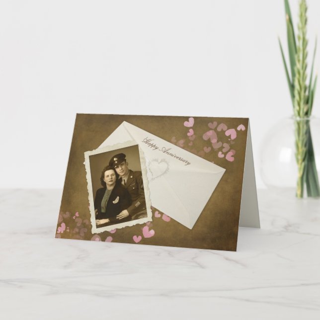 Anniversary Snapshot and Envelope Card (Front)