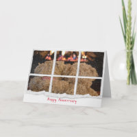 anniversary teddy bears by fireplace