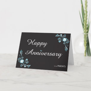 Anniversary to my parent greeting card