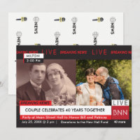 Anniversary Vow Renewal Breaking News TV Graphic