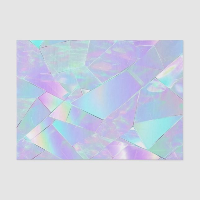 Anniversary Wedding Birthday Iridescent Tissue Paper (Front)