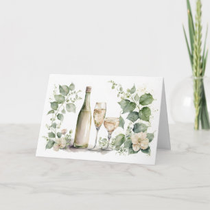 Anniversary Wine and Ivy Card