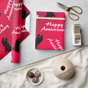 Anniversary wrapping paper
