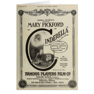 Annonce 1914 de cinéma muet de Mary Pickford
