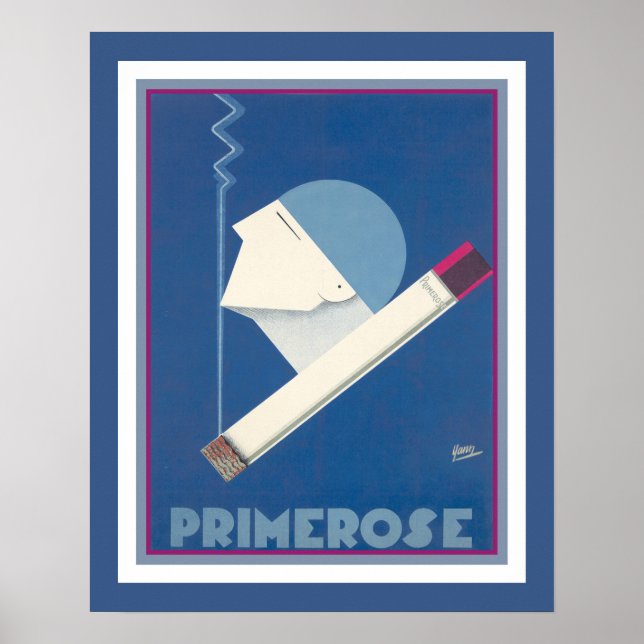 Annonce Cigarette Art Déco 1930 Primrose (Devant)