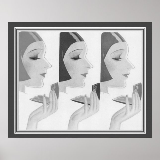 Annonce Compact Art Déco 1930 16 x 20 (Devant)