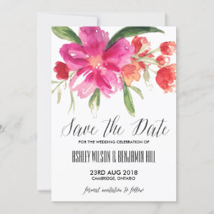 Annonce de Faire-Part de Mariage à l'aquarelle Ros