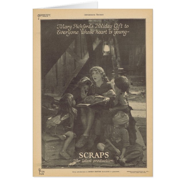 Annonce de film de moineaux de Mary Pickford (Devant)