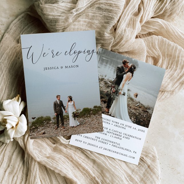 Annonce de Fuite en Amoureux Invitation (Créateur téléchargé)