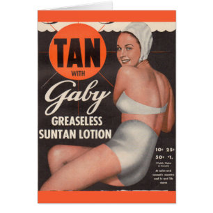 Annonce de Gaby Suntan 1950