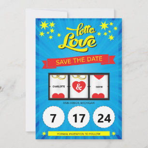 Annonce de mariage Lotto Love Save the Date
