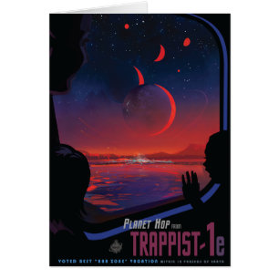 Annonce de voyage Sci-Fi, Planet Trapist-1e