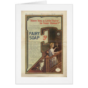 Annonce féerique vintage de savon,