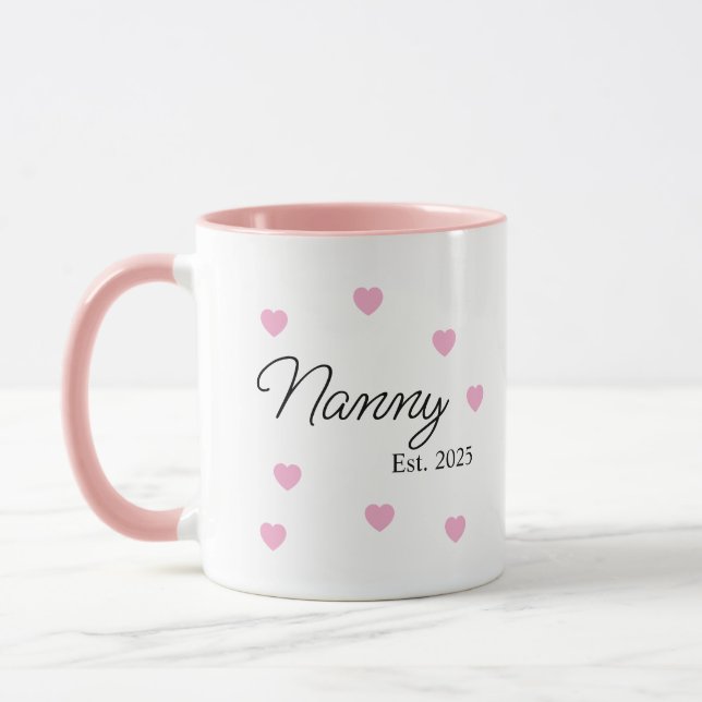 Annonce personnalisée de naissance de bébé, Mug no (Gauche)