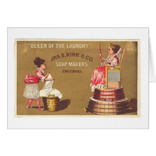 Annonce vintage - reine de la blanchisserie,