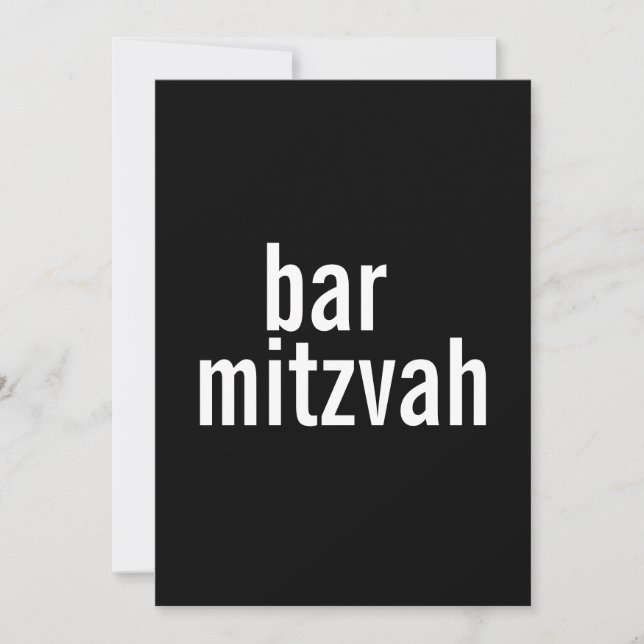 Annonces et invitations à la barre et au Bat mitzv (Devant)