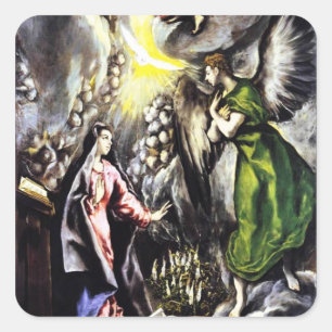 Annonciation d'El Greco Stickers Vierge Marie