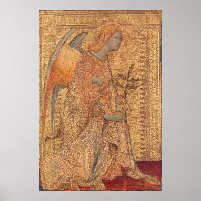 Annonciation - Simone Martini Poster d'Art (Devant)