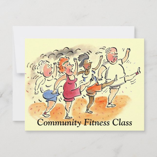 ANNOUNCEMENT ANNOUNCE FITNESS AEROBIC CLASSES (Front)