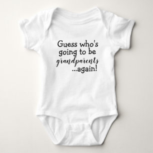 Announcement Baby Outfit Bodysuit