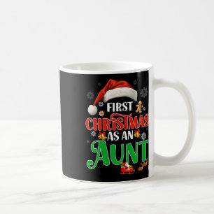 Announcement First Christmas As An Aunt Matching F Coffee Mug