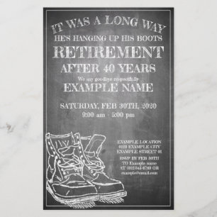 Announcement of retirement with old boots V3.0