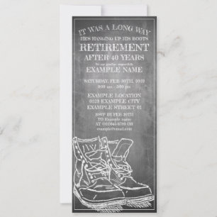 Announcement of retirement with old boots V3.0