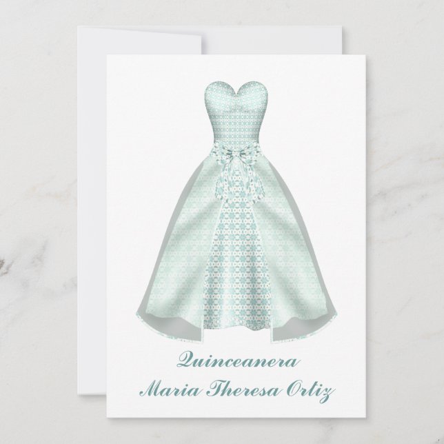 Announcement Quinceanera 15th Birthday Invitation (Front)